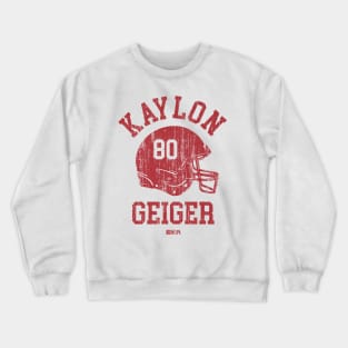 Kaylon Geiger Tampa Bay Helmet Font Crewneck Sweatshirt